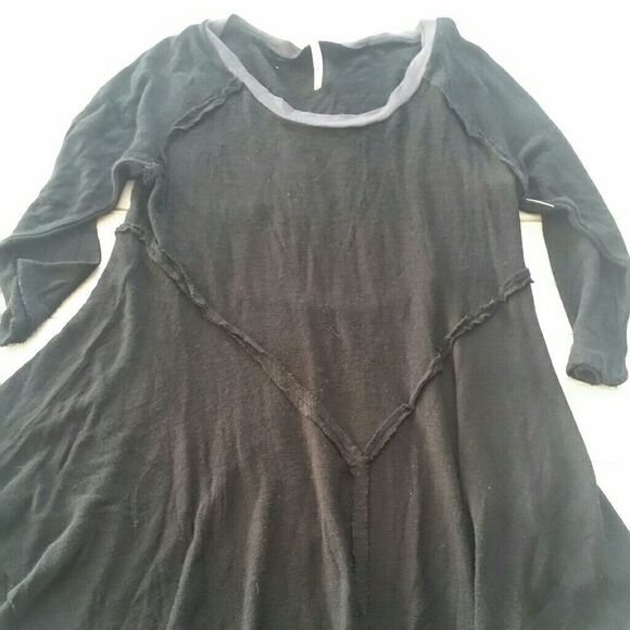 Free People Xs Black Flowy tunic top - Picture 1 of 4